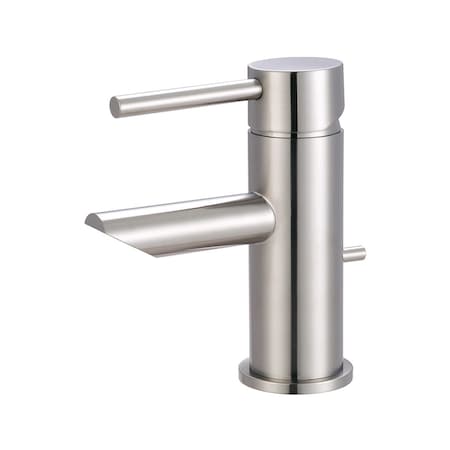 Pioneer Industries Single Handle Bathroom Faucet, Compression Hose, Brushed Nickel, Weight: 6.4 3MT170-BN